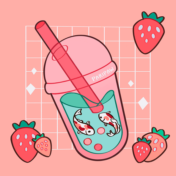 8x8 print - Koi Boba