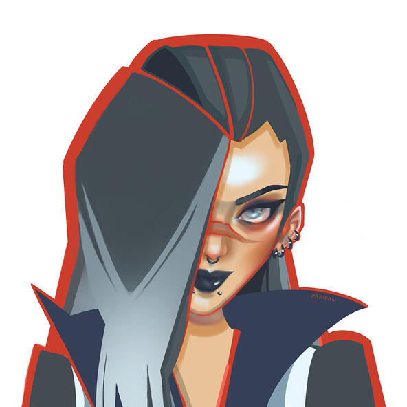 8x8 print - VALORANT Fade by PARIPAWS