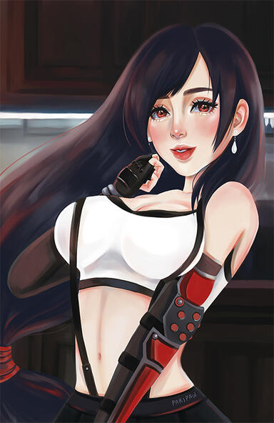 11x17 print - Final Fantasy VII Remake Tifa