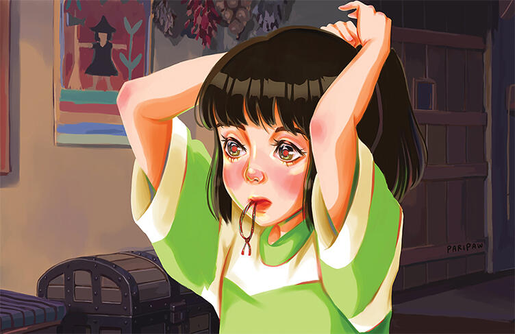 11x17 print - Studio Ghibli Spirited Away Chihiro