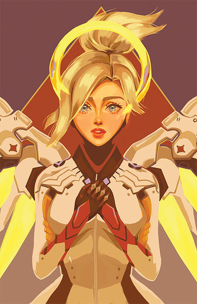11x17 print - Overwatch Mercy