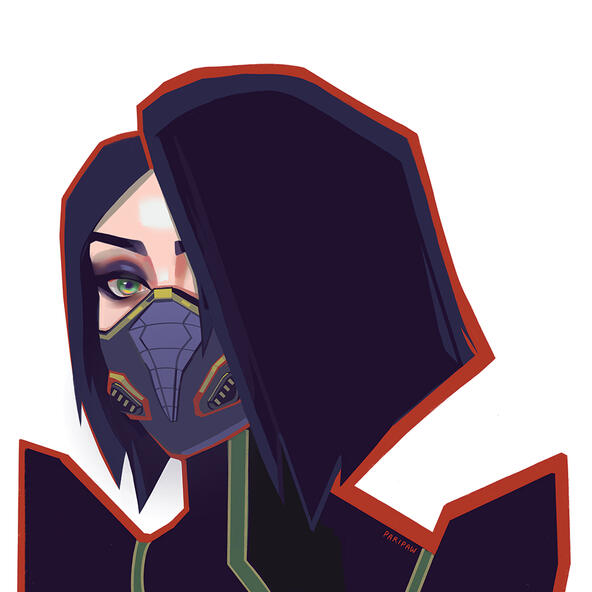 8x8 print - VALORANT Viper by PARIPAWS