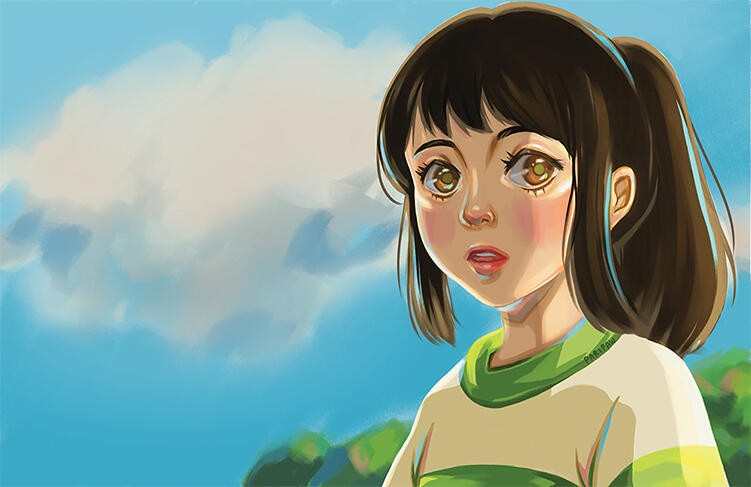 11x17 print - Studio Ghibli Spirited Away Chihiro
