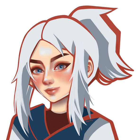 8x8 print - VALORANT Jett by PARIPAWS